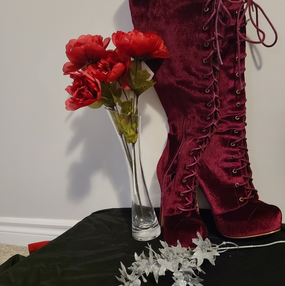 Burgundy Boots
